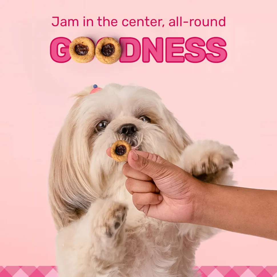 HUFT Jammies - Chicken Filled With Strawberry Jam Dog Treats - 100 g