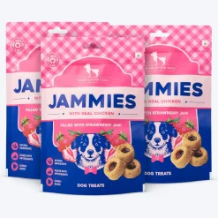 HUFT Jammies - Chicken Filled With Strawberry Jam Dog Treats - 100 g