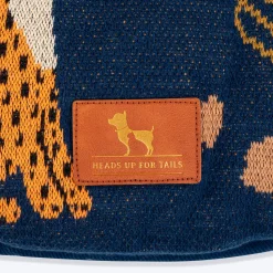 HUFT Jungle Dreams Round Mat For Dog - Blue