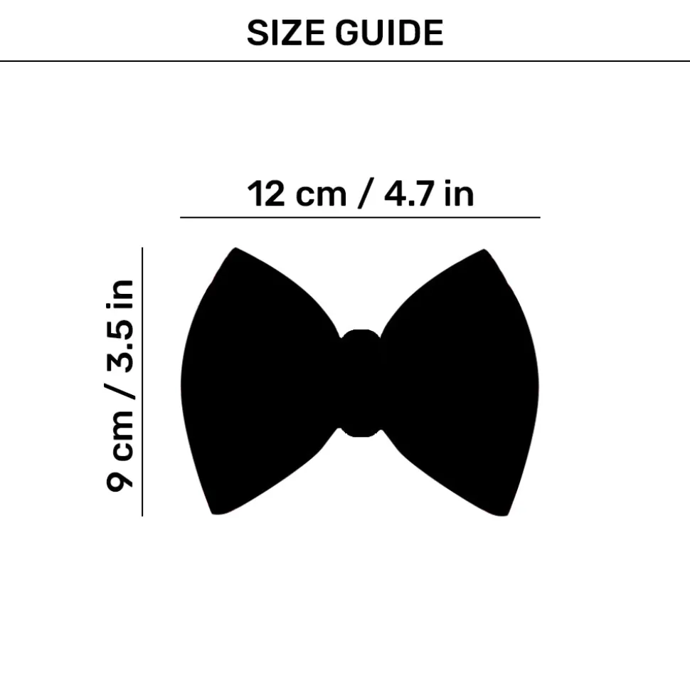 HUFT Leheriya Luxe Bowtie For Dog - Pink - L