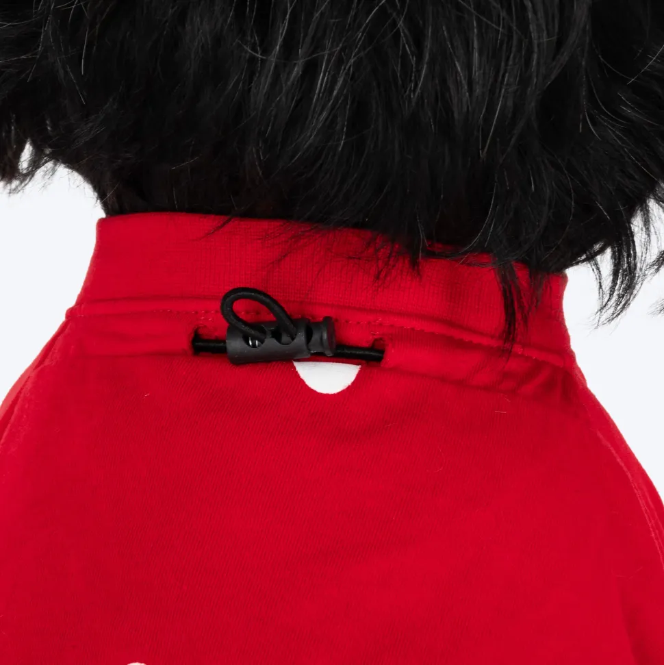 HUFT Lovers Printed T-Shirt For Dog - Red