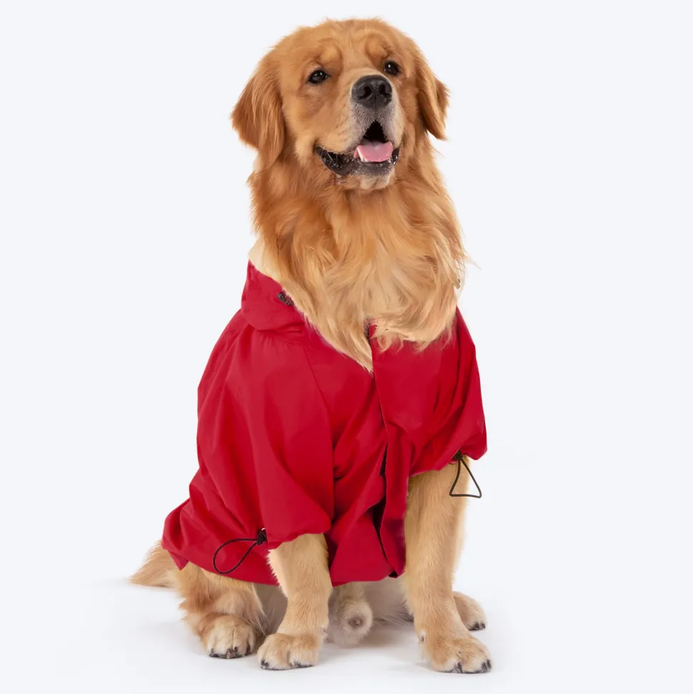 HUFT Magical Mist Dog Raincoat - Red