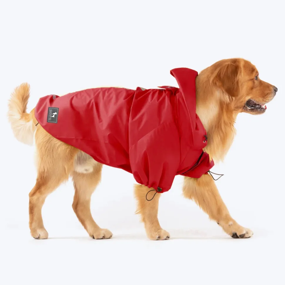 HUFT Magical Mist Dog Raincoat - Red