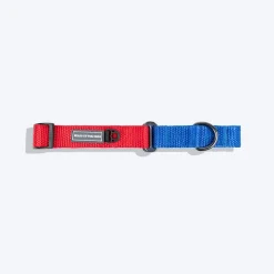 HUFT Martingale Collar For Dog - Crimson Red & Cobalt Blue