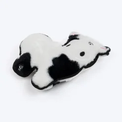 HUFT Mister Mooster Squeaky Cuddle Plush Toy For Dog - Black & White