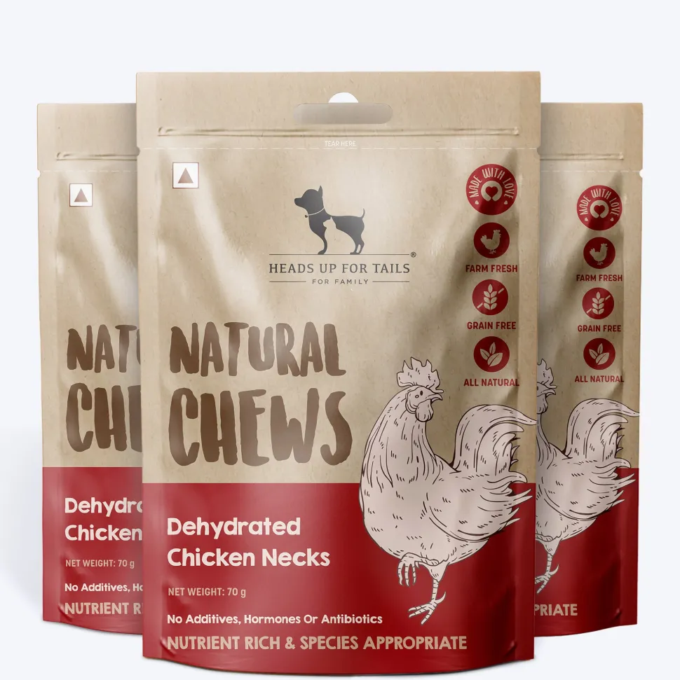 HUFT Natural Chews Doggie Dehydrated Chicken Neck - 70 g