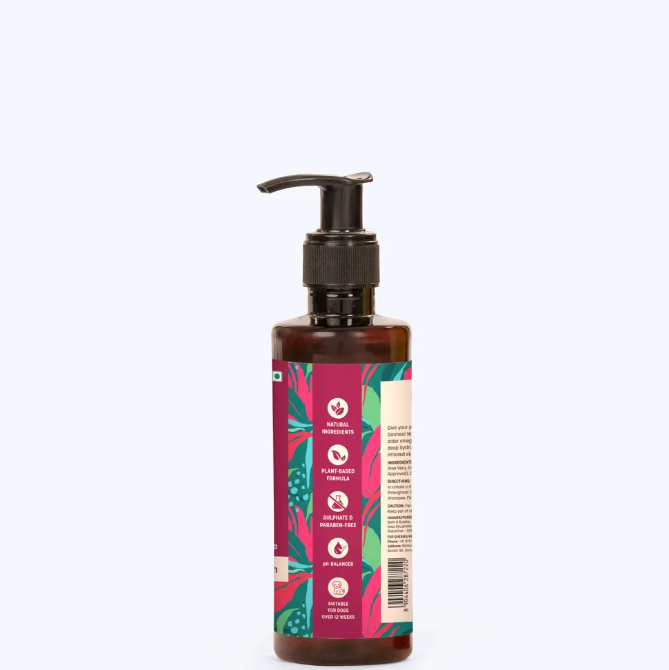 HUFT Natural Itch Relief Oatmeal Shampoo For Dog - Apple Cider Vinegar & Aloe Vera