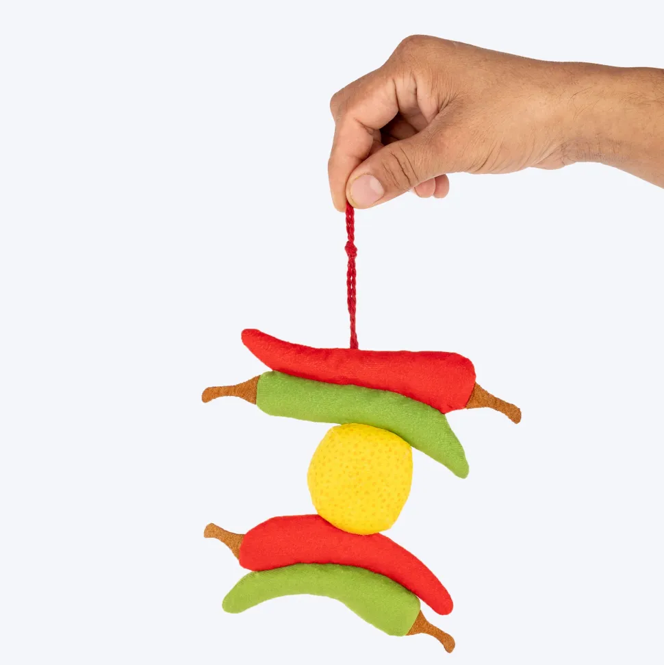 HUFT No-Nazar Crinkly Dog Toy - Multicolor