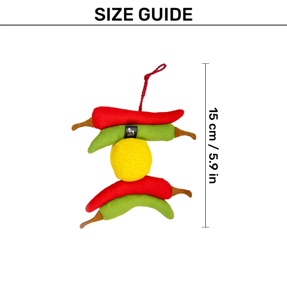 HUFT No-Nazar Crinkly Dog Toy - Multicolor