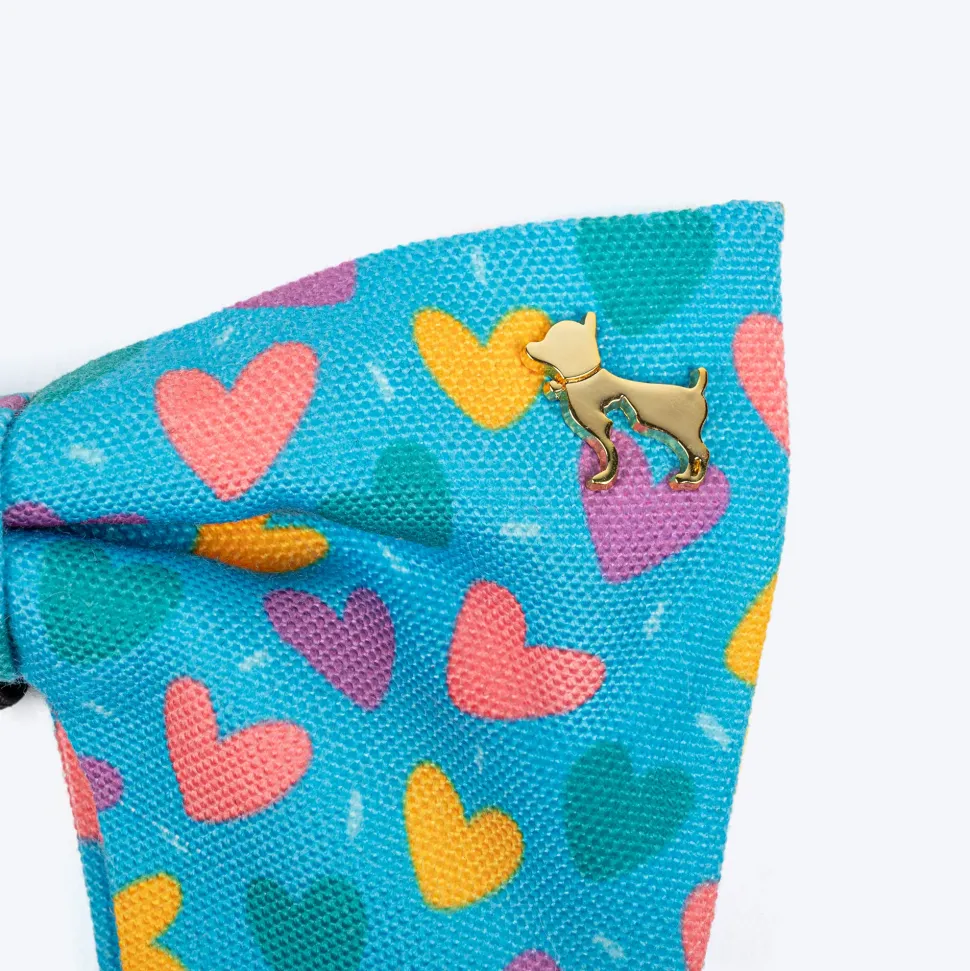 HUFT Over The Rainbow Printed Bow Tie for Dog - Blue