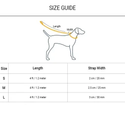 HUFT Pastel Pawprint Rain Friendly Dog Leash - Pink - 1.2 m
