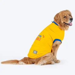 HUFT Pawsitively Adorable T-Shirt For Dogs - Yellow