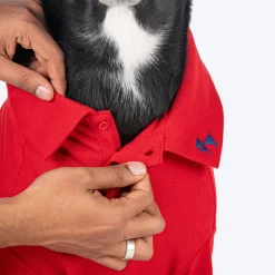 HUFT Paws Polo T-Shirt For Dog - Red