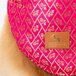 HUFT Petals & Pyaar Brocade Sherwani For Dog & Cat - Rani Pink