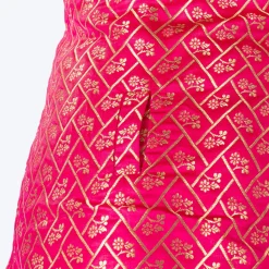 HUFT Petals & Pyaar Brocade Sherwani For Dog & Cat - Rani Pink