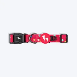 HUFT Polka Play Collar For Dog - Red