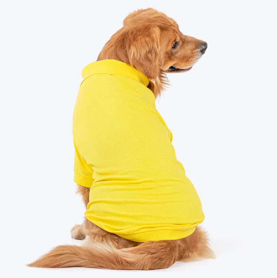 HUFT Polo Tees For Dogs - Yellow