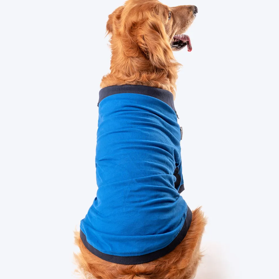 HUFT Polo T-Shirt For Dog - Blue