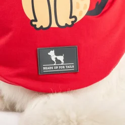 HUFT Pretty Pupper Printed T-Shirt For Dog - Red