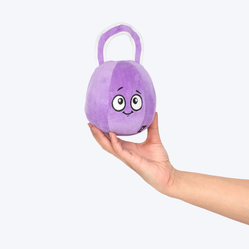 HUFT Pumped Puppers Squeaky Plush Toy For Dog - Purple