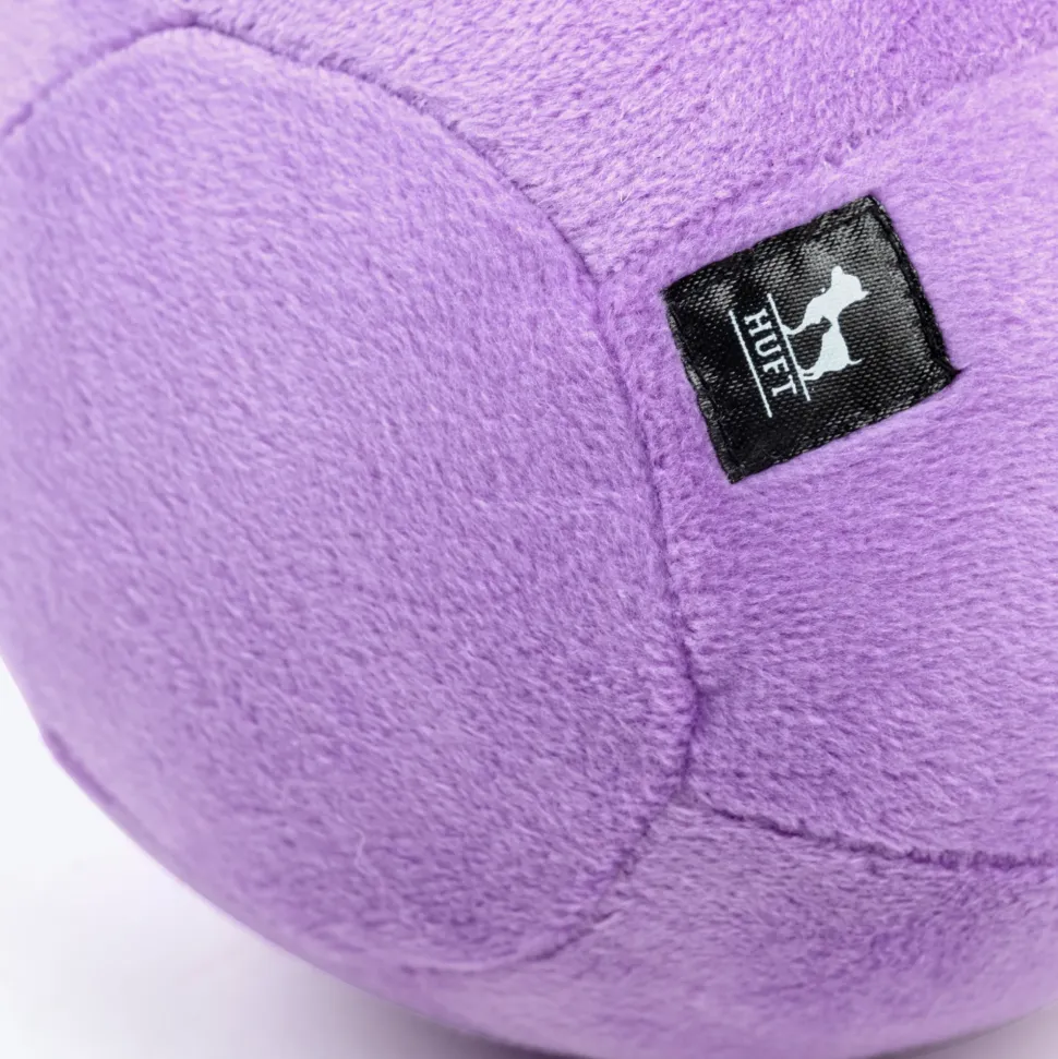 HUFT Pumped Puppers Squeaky Plush Toy For Dog - Purple