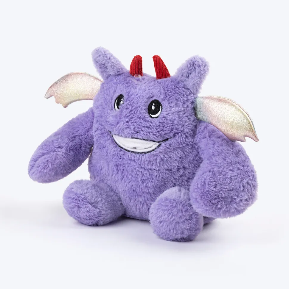 HUFT Purply-Boo With Squeaky Cuddle Plush Toy For Dog - Purple