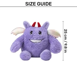 HUFT Purply-Boo With Squeaky Cuddle Plush Toy For Dog - Purple