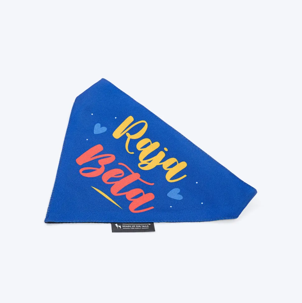 HUFT Raja Beta Bandana For Dog - Blue