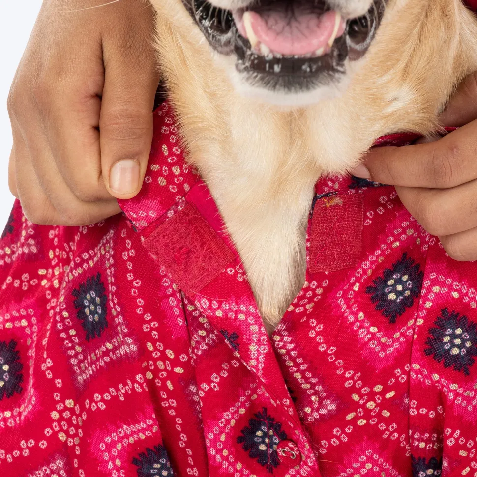 HUFT Rang Riwaz Kurta For Dog & Cat - Pink