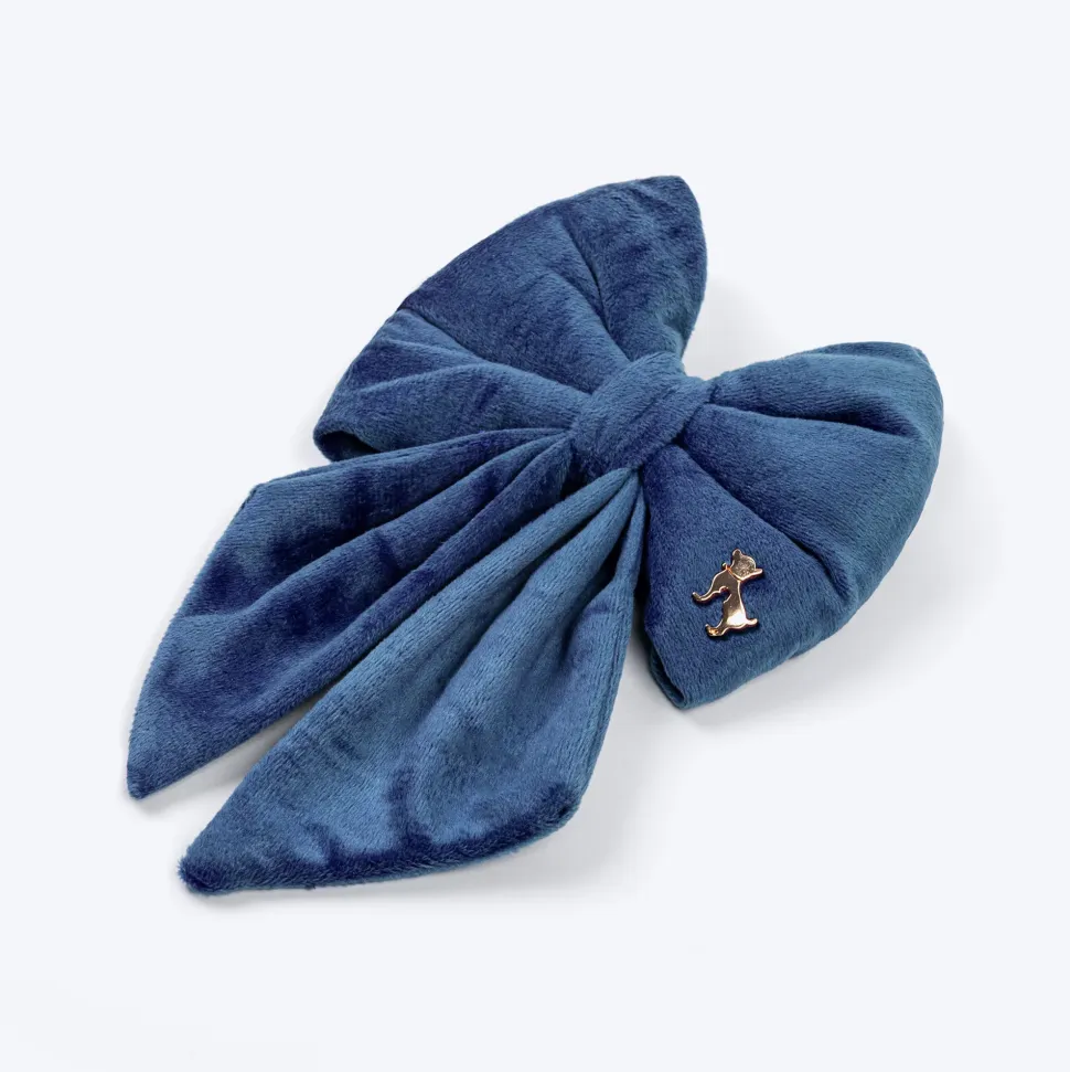 HUFT Regal Luxe Bow Tie For Dog - Navy