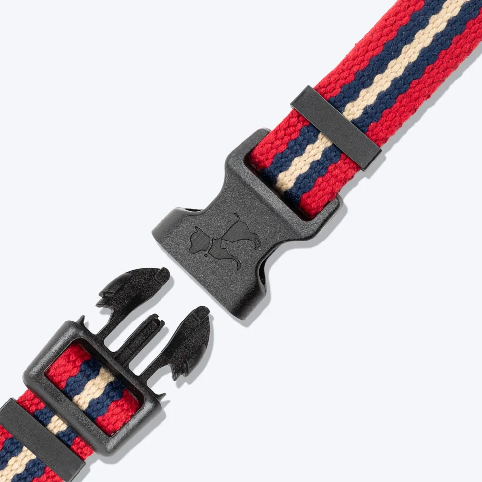 HUFT Retro Vibes Dog H-Harness - Maroon & Navy