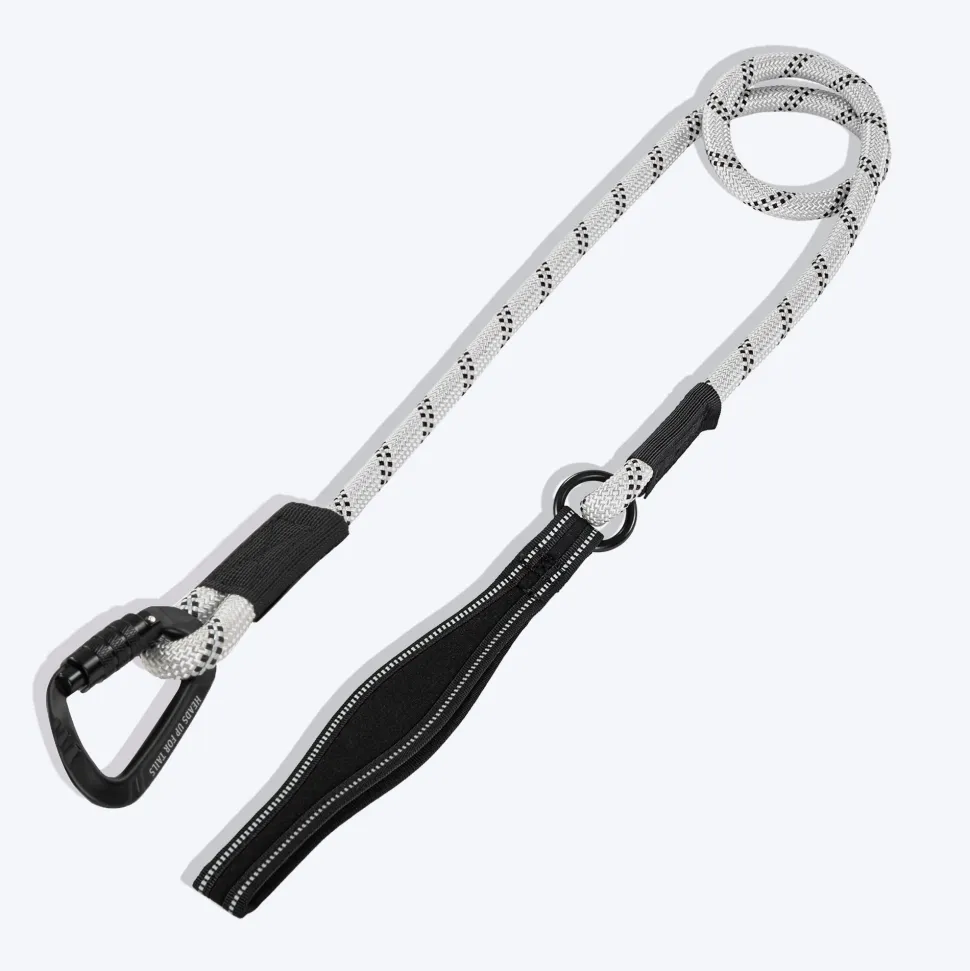 HUFT Rope Leash With Carabiner For Dog - Grey - 1.2 m