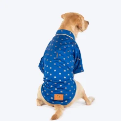 HUFT Royal Elephant Brocade Kurta For Dog & Cat - Navy Blue