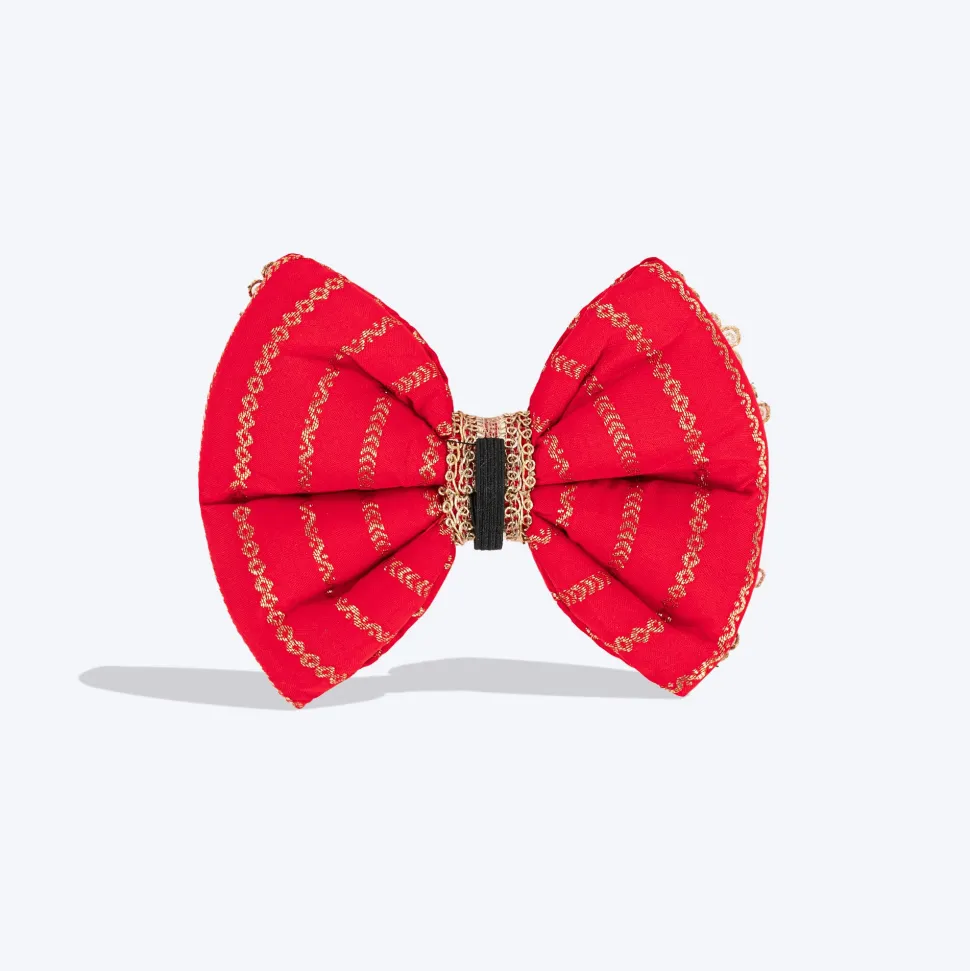 HUFT Royal Rang Bow Tie For Dog - Red