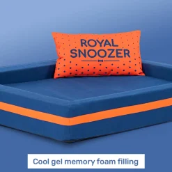 HUFT Royal Snooze Bed for Dog - Navy