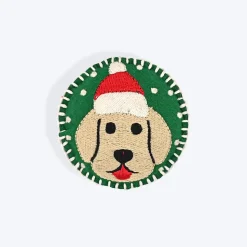 HUFT Santa Furry Dog Collar Insert (Green)