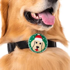 HUFT Santa Furry Dog Collar Insert (Green)