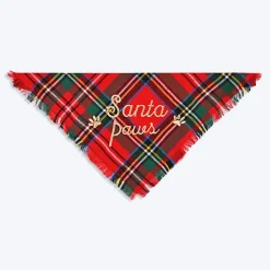 HUFT Santa Paws In Town Dog Bandana (Red and Green)