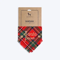 HUFT Santa Paws In Town Dog Bandana (Red and Green)