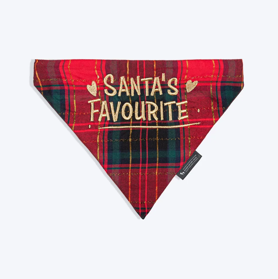 HUFT Santa's Favourite Bandana For Dog - Red