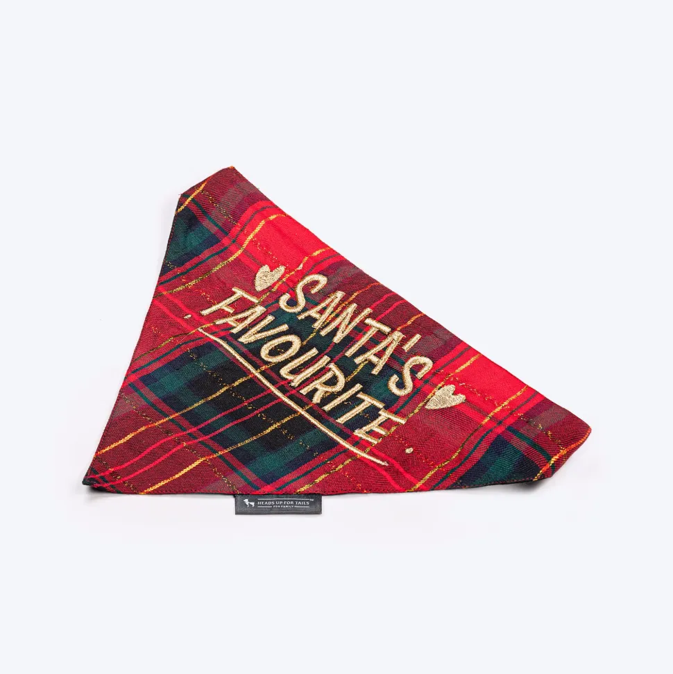 HUFT Santa's Favourite Bandana For Dog - Red