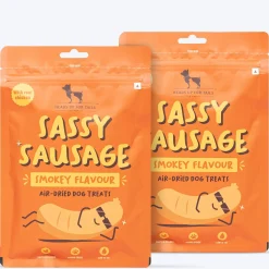 HUFT Sassy Sausage Smokey Air-Dried Dog Treats - Real Chicken - 100gm