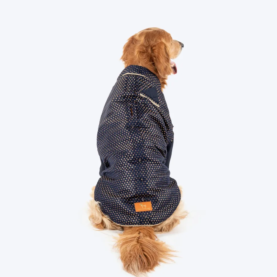 HUFT Shahi Paws Kurta For Dog & Cat - Navy Blue