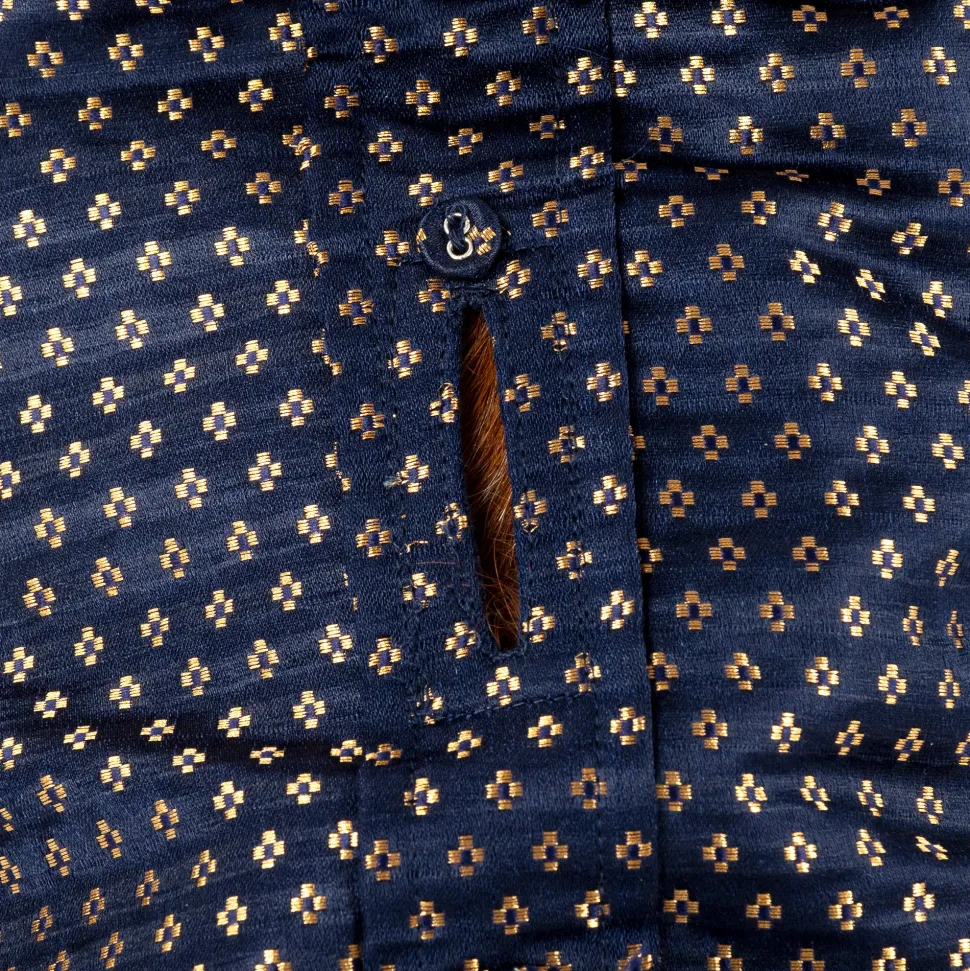 HUFT Shahi Paws Kurta For Dog & Cat - Navy Blue