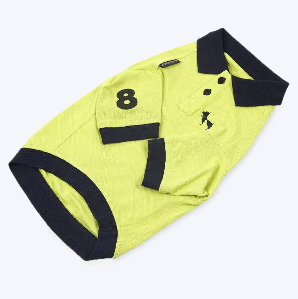 HUFT Solid Polo Dog T-Shirt - Lemon Green