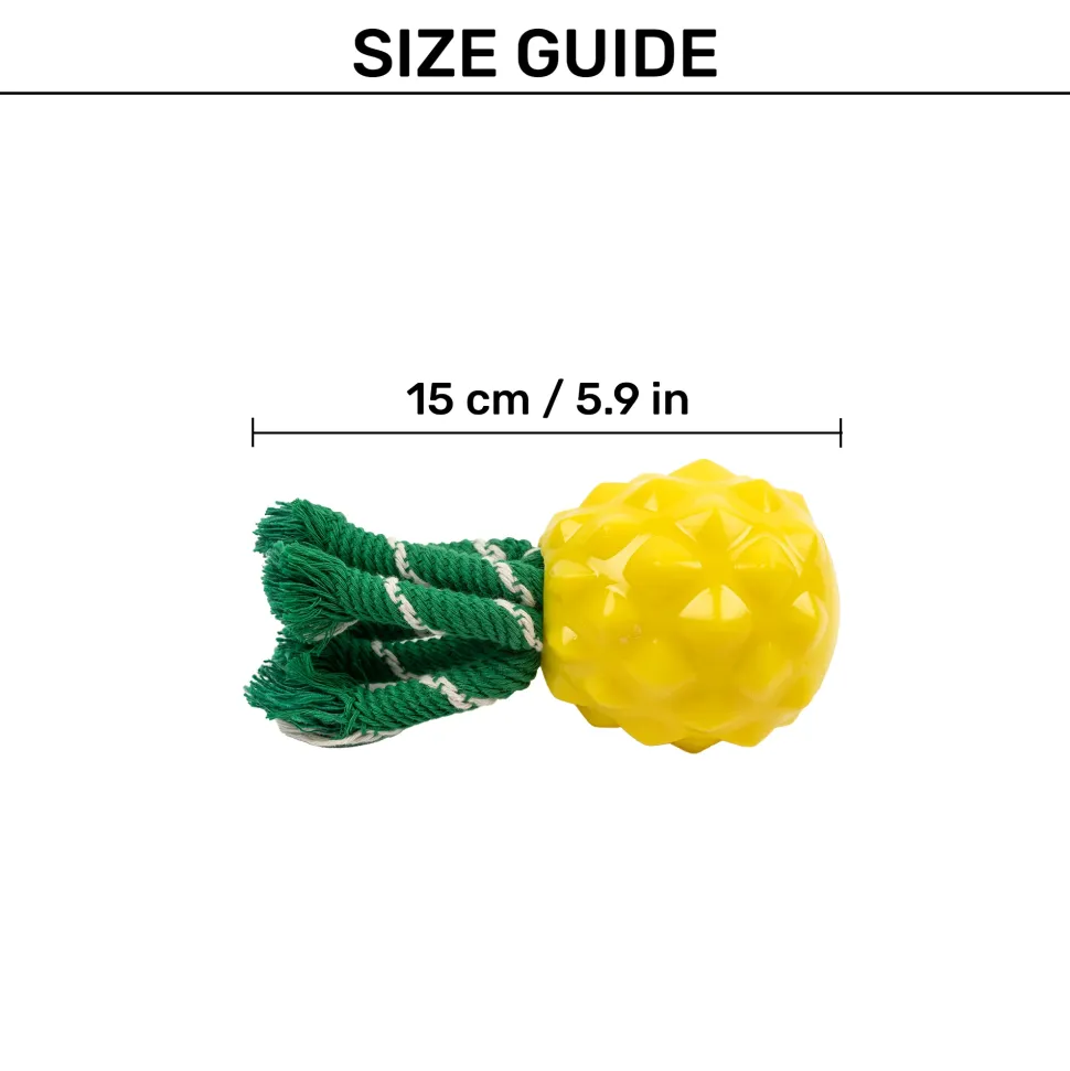 HUFT Squeakie Fruitie Chew Toy For Dog - Yellow