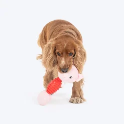 HUFT Squeaky Piggy Plush Toy For Dog - Pink