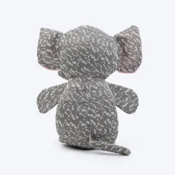 HUFT Squeaky Snugglephant Plush Toy For Dog - Grey