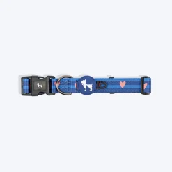 HUFT Striped Love Collar For Dog - Navy