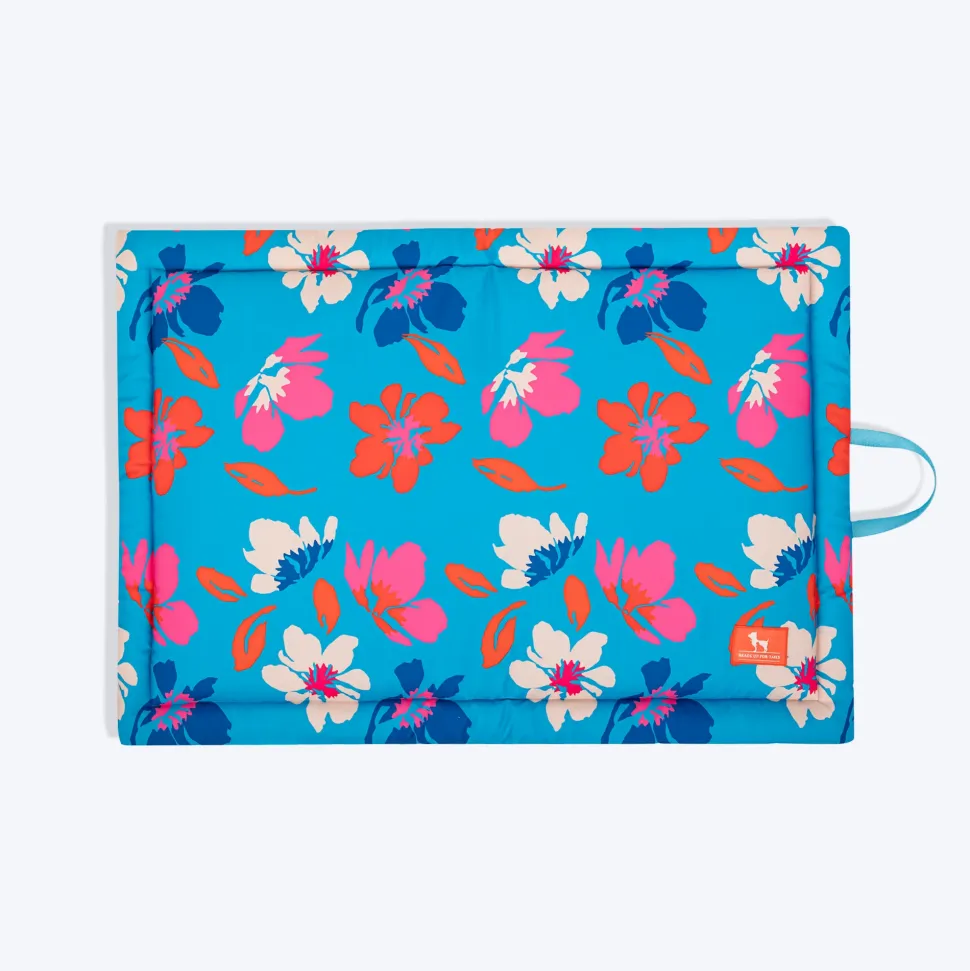 HUFT Summer Bloom Mat For Dog - Blue